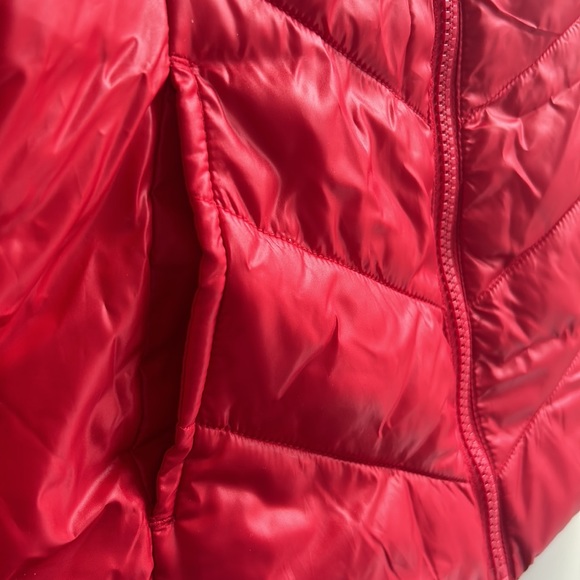 Live Love Dream Red Puffer Jacket, Women's Extra Small - Picture 2 of 9